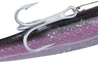 Balzer Adrenalin Arctic Eel Schwarz-Silber-Glitter/pinker Schwanz 300g