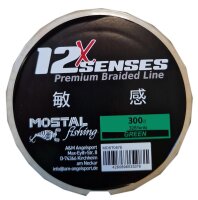 12X Senses Premium Braid 0,12mm 300m green 9kg