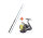 Pilk-Set VI: Okuma Steckrute Baltic Stick Länge 2,40m Wurfgewicht -180g + James Cook Rolle Alu Pro CO 3500 Braid