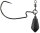 Jenzi Jig Rig Dropshot Haken mit Pendelblei Gewicht 7,0g Hakengröße 3/0