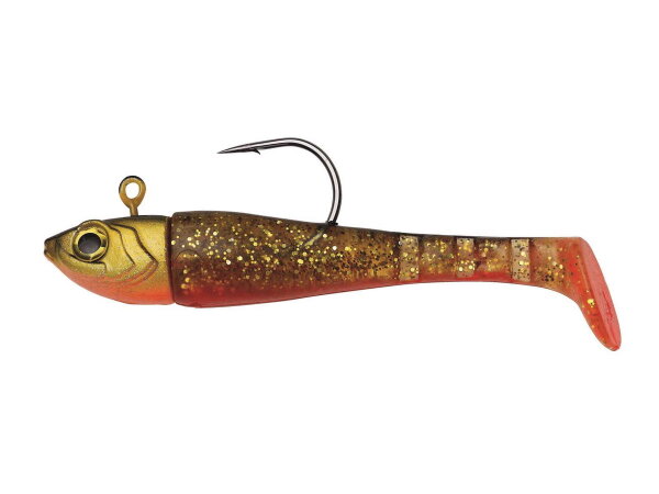 Kinetic Bunnie Sea Paddletail 60g Redish Gold Shad Gummifisch