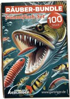 Mega Räuber-Bundle Gummifisch-Set Raubfisch 100...