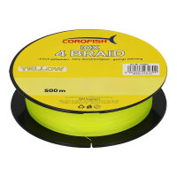 Corofish IOX 4 Braid 500m/0,20mm Yellow geflochtene Schnur