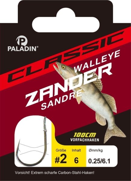 Paladin Classic Zander gebunden 100cm gunsmoke verschiedene Ausführungen