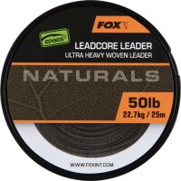 Fox Edges Naturals Leadcore Leader 25m Ultra Heavy 50lb...