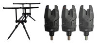 JRC X-lite DR Rod Pod inkl 3er Bissanzeiger Set Rot /...