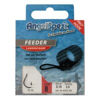 Angelspezi Vorfachhaken, Feeder - 8 Länge 100 cm...
