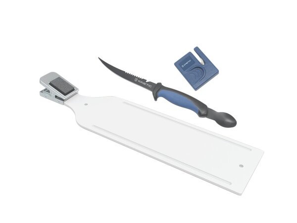 Kinetic Filetierbrett mit Filetiermesser Black/Blue 3-teilig