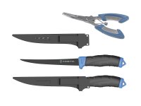 Kinetic Filetiermesser & Scheren Kit Black/Blue 2-teilig