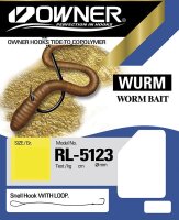 Owner Vorfachhaken Wurm brüniert RL-5123 Hakengröße 4