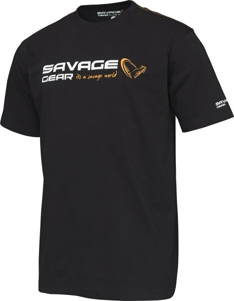 Savage Gear Signature Logo T-Shirt Größe L Farbe Schwarz