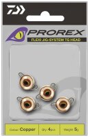 Daiwa Prorex TG Flex Jig System Set Farbe Kupfer, Gewicht 6,0g
