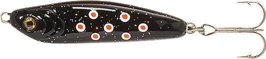 Jenzi Küstenwobbler Lars Hansen Seatrout-Lure Farbe schwarz mit roten Punkten